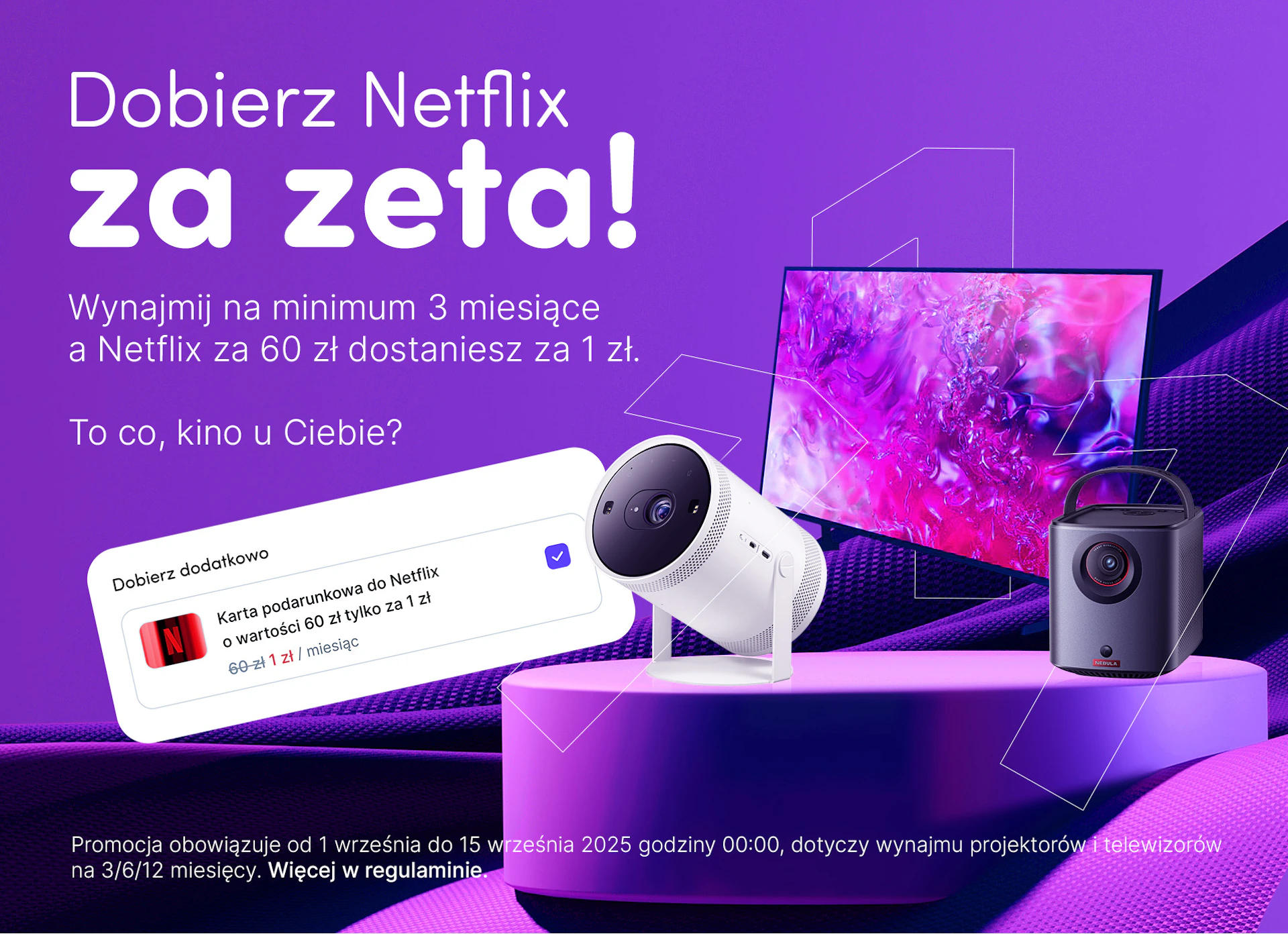Zdjęcie wyróżniające Kino w domu i Netflix za zeta: