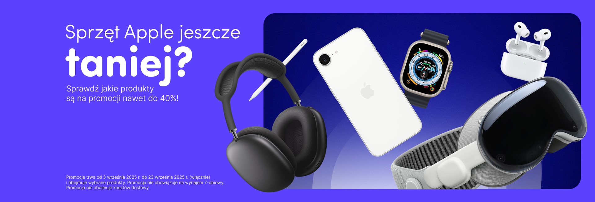 Zdjęcie wyróżniające kolekcję Apple w promocji: