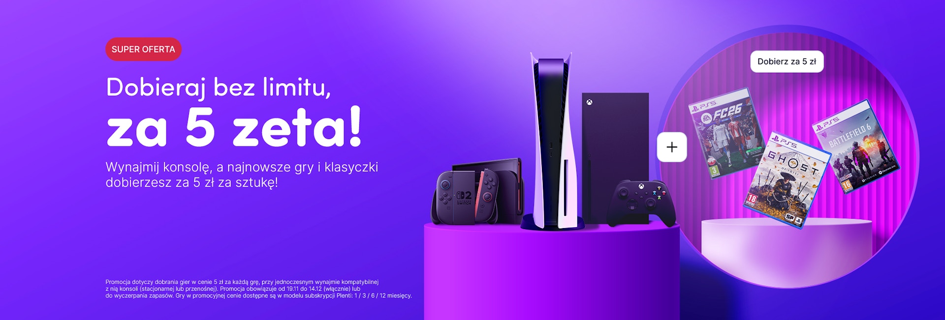 Zdjęcie wyróżniające Dobieraj bez limitu, za 5 zeta!