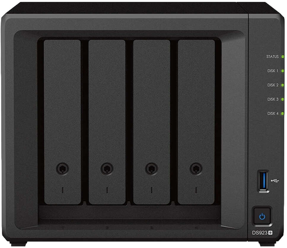 Serwer plików Synology DS923+ 16GB RAM, 24 TB HDD, 1.6 TB SSD + UPS