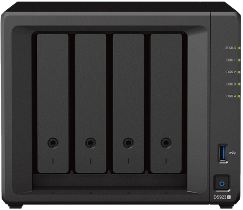 Serwer plików Synology DS923+ 16GB RAM, 24 TB HDD, 1.6 TB SSD + UPS