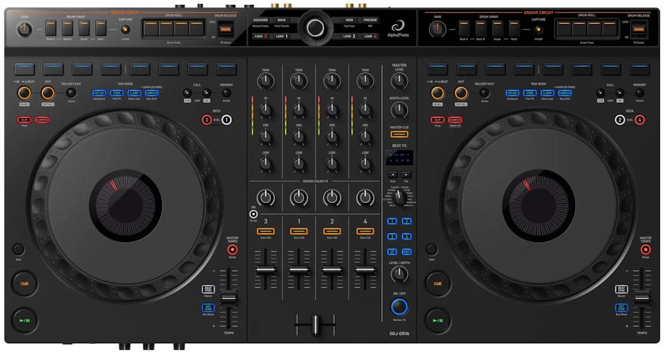 Kontroler DJ ALPHA THETA DDJ-GRV6 Czarny