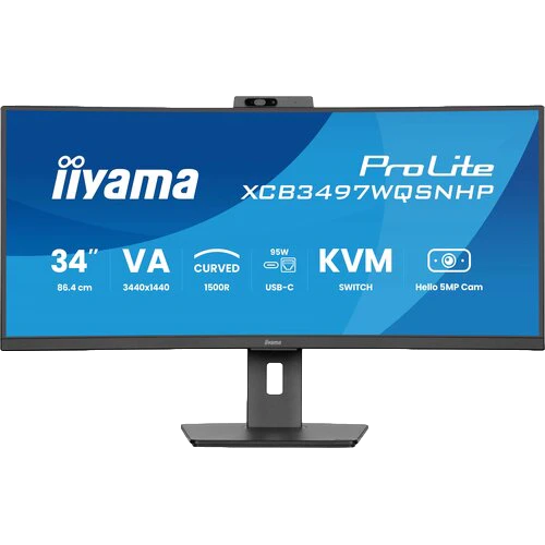 Monitor IIYAMA ProLite XCB3497WQSNPH-B1 34" 3440 x 1440 120Hz 0.4 MPRT Curved