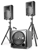 Zestaw nagłośnieniowy 2.1 2x kolumna 8'' subwofer 12'' statywy Vonyx