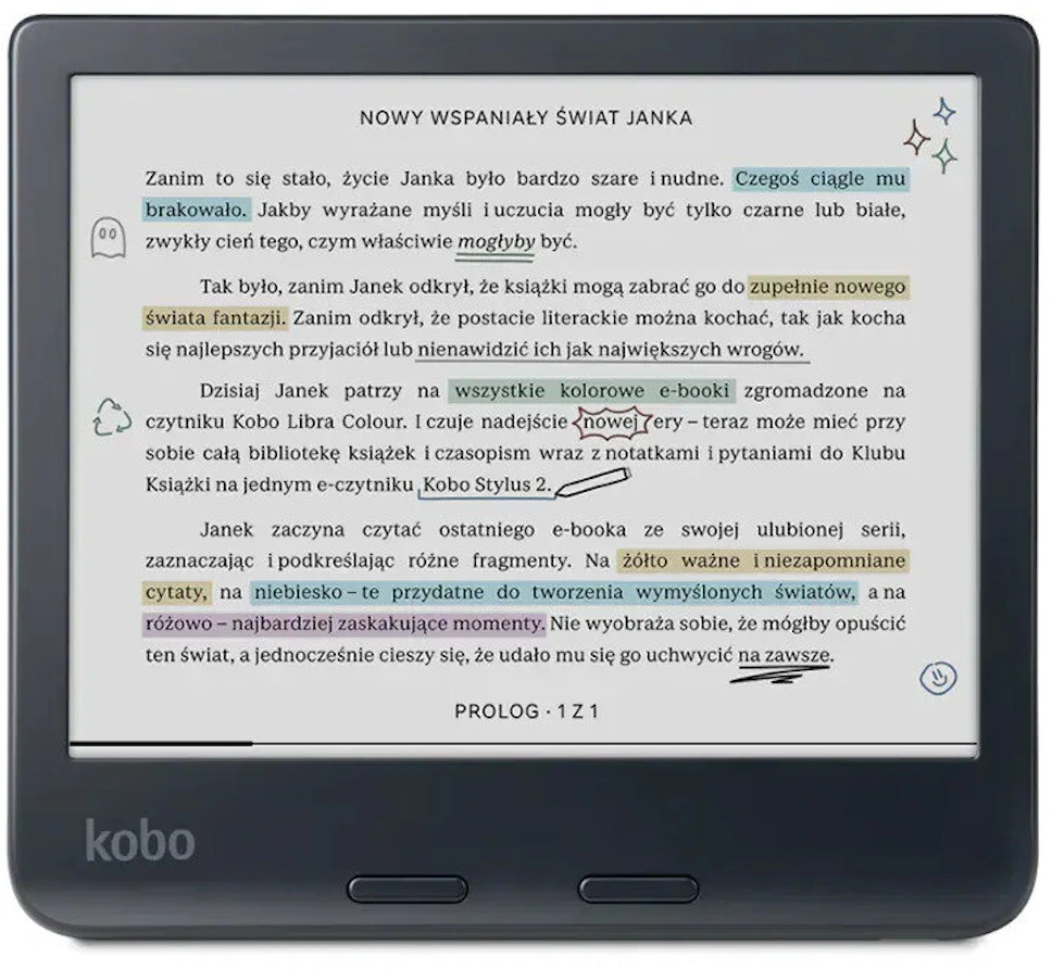 Czytnik e-booków KOBO Libra Colour 7" Czarny