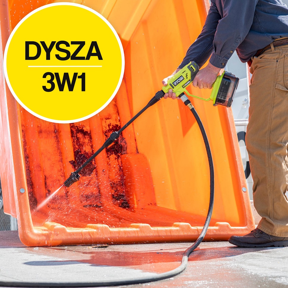 Myjka ciśnieniowa RYOBI ONE+ Myjka ciśnieniowa RYOBI ONE+