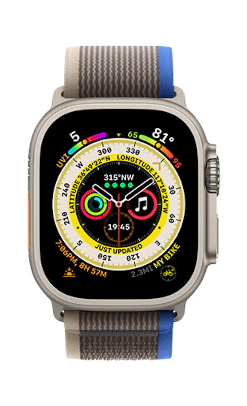 Smartwatch Apple Watch Ultra Opaska Trail Niebiesko-Szara