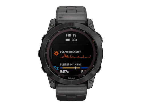 Zegarek Garmin Fenix 7X Sapphire Solar Tytanowy-Szary