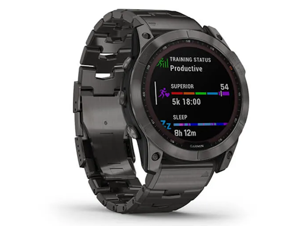 Zegarek Garmin Fenix 7X Sapphire Solar Tytanowy-Szary Zegarek Garmin Fenix 7X Sapphire Solar Tytanowy-Szary