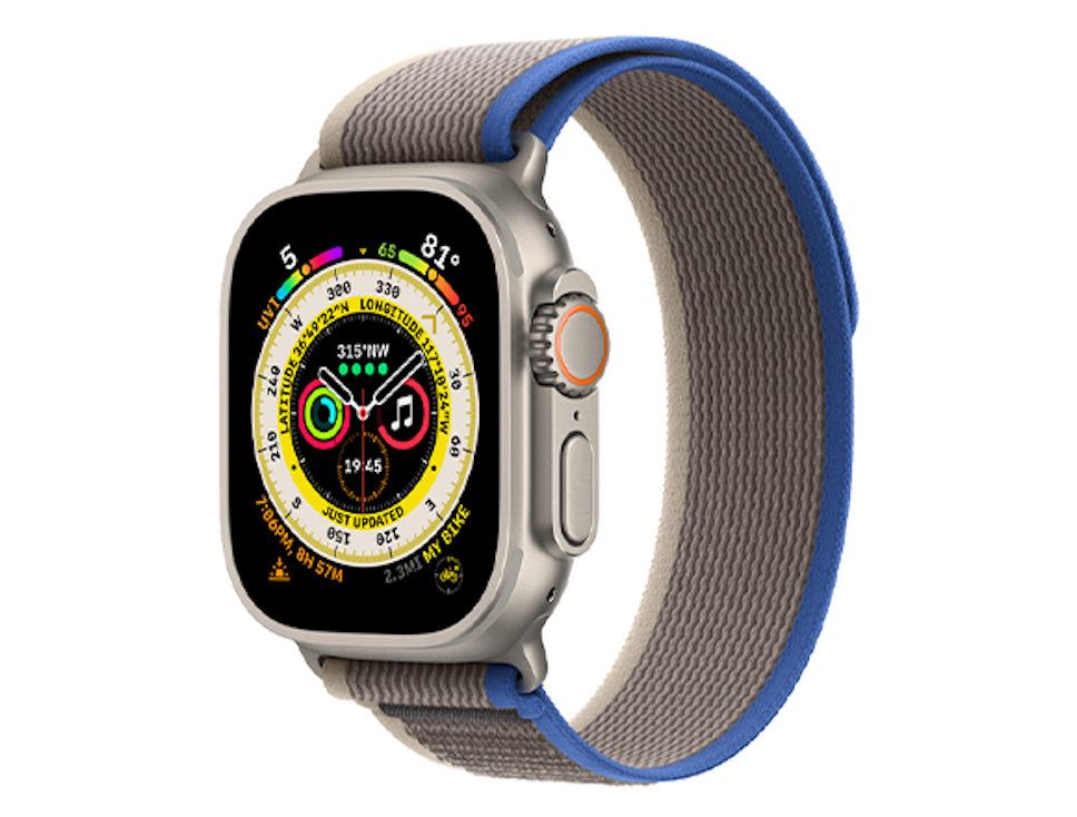 Smartwatch Apple Watch Ultra Opaska Trail Niebiesko-Szara