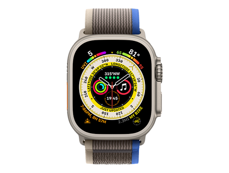 Smartwatch Apple Watch Ultra Opaska Trail Niebiesko-Szara