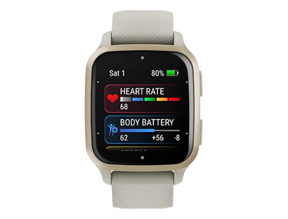 Zegarek Garmin Venu Sq 2 Music kremowo-złoty Zegarek Garmin Venu Sq 2 Music kremowo-złoty