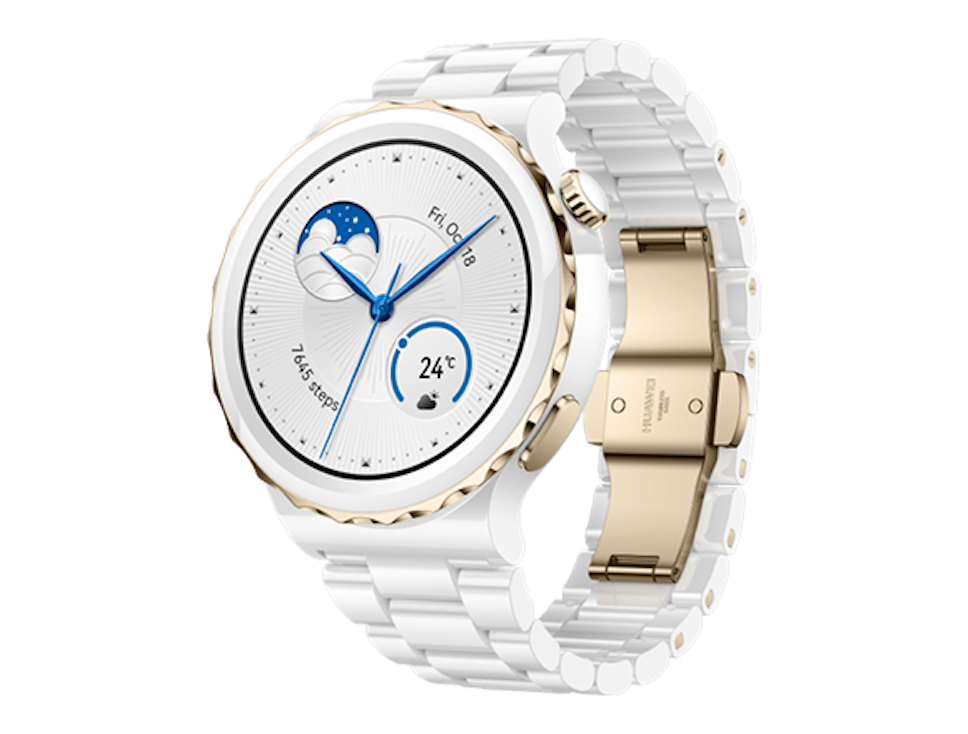 Zegarek Huawei Watch GT 3 Pro 43mm Elegant Biało - złoty