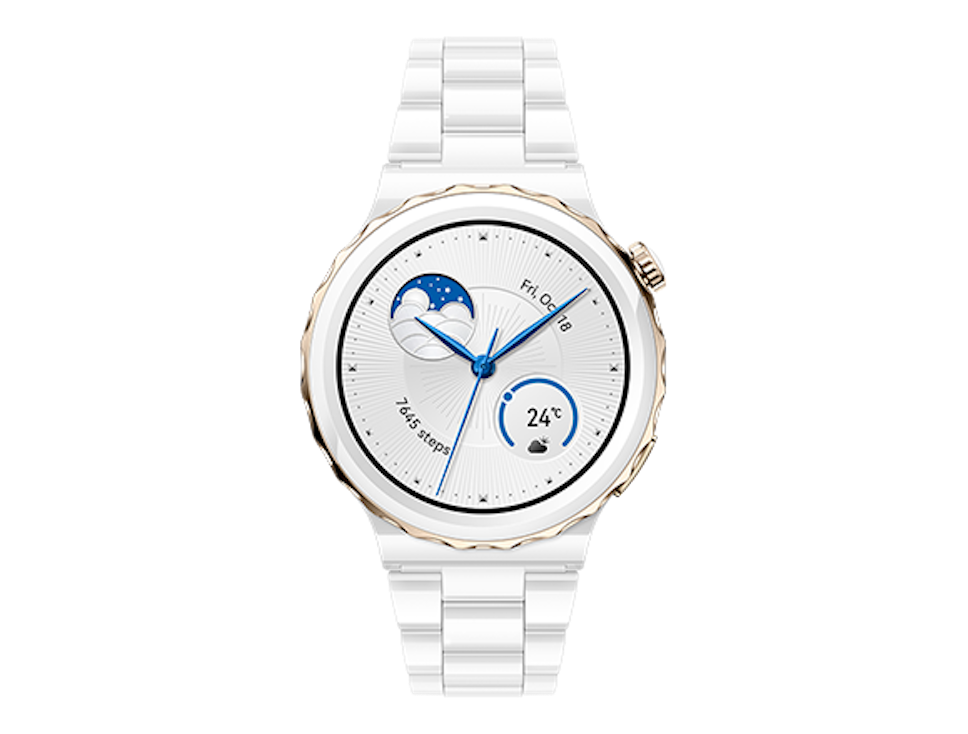 Zegarek Huawei Watch GT 3 Pro 43mm Elegant Biało - złoty