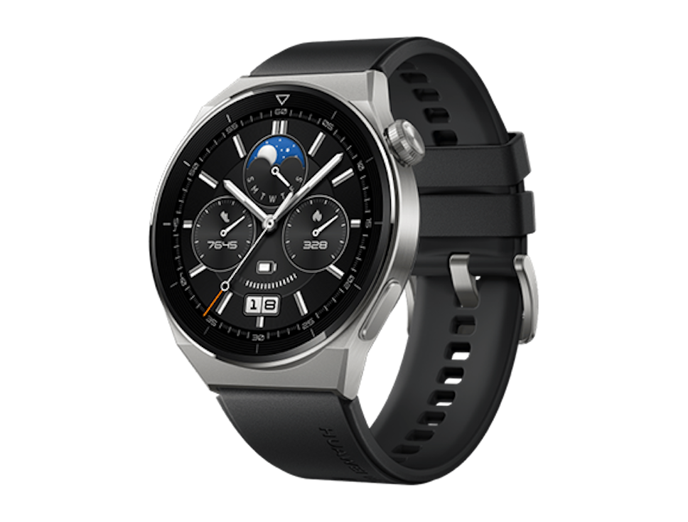 Zegarek Huawei Watch GT 3 Pro 46mm Sport Srebrno-czarny Zegarek Huawei Watch GT 3 Pro 46mm Sport Srebrno-czarny
