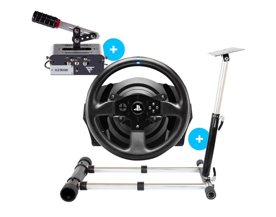 Zestaw Thrustmaster T300 RS GT Edition + Hamulec Ręczny/skrzynia Biegów + Stojak