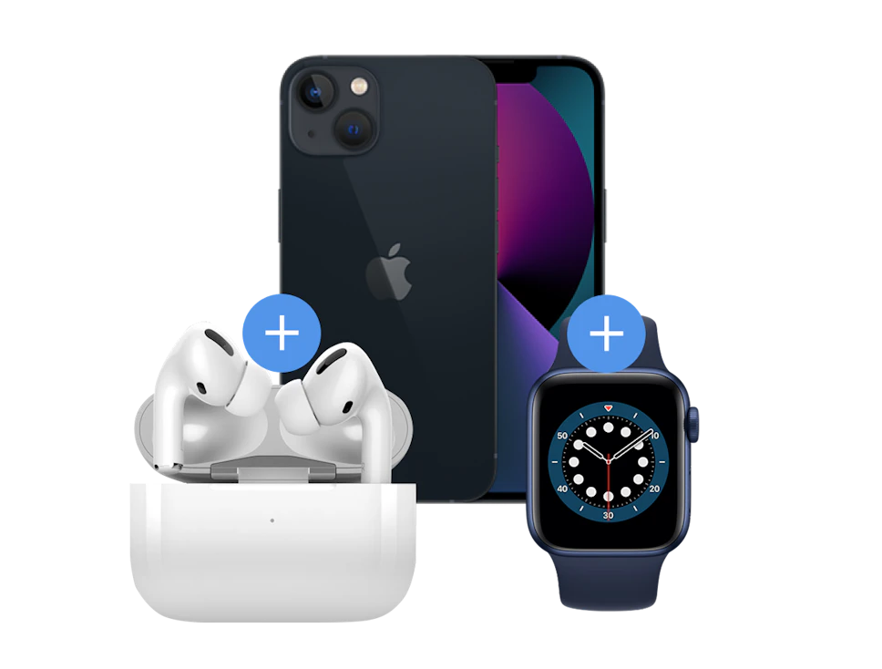 Zestaw Apple iPhone 13 + Watch 6 + Airpods Pro