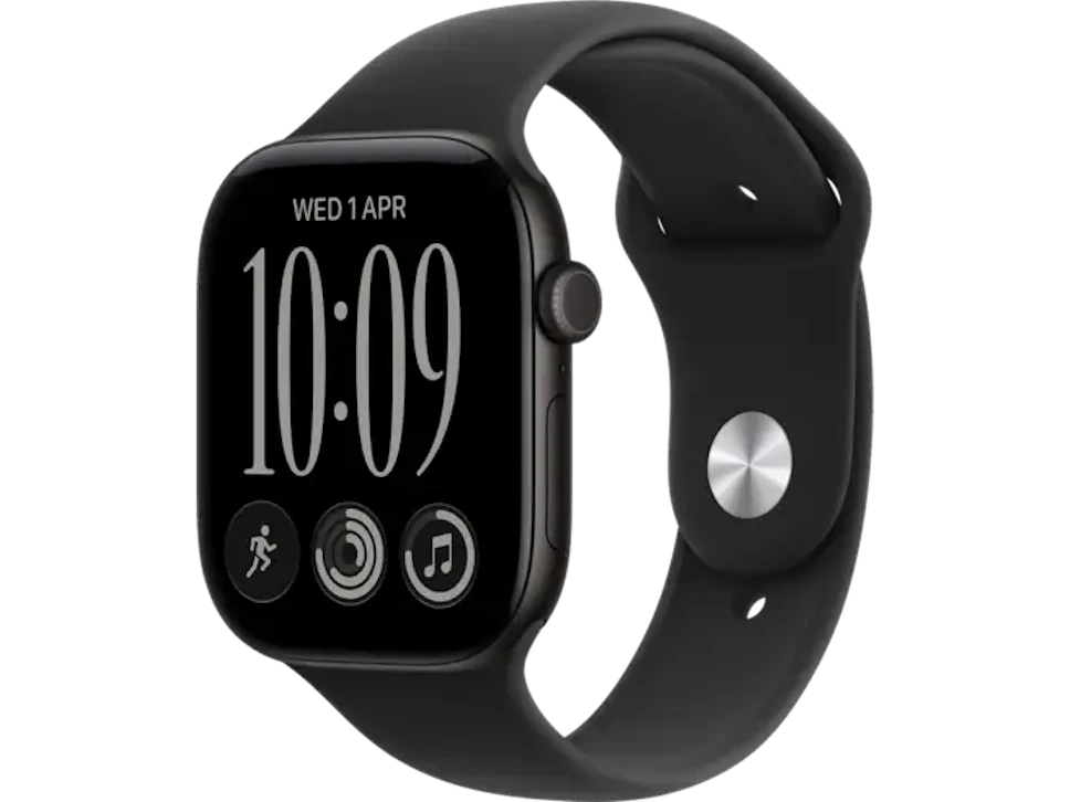 Apple Watch 12 GPS 46mm aluminium czarny pasek czarny