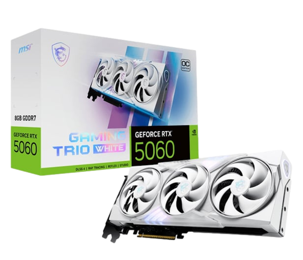 MSI GeForce RTX 5060 Gaming Trio OC White 8GB GDDR7 DLSS4 MSI GeForce RTX 5060 Gaming Trio OC White 8GB GDDR7 DLSS4