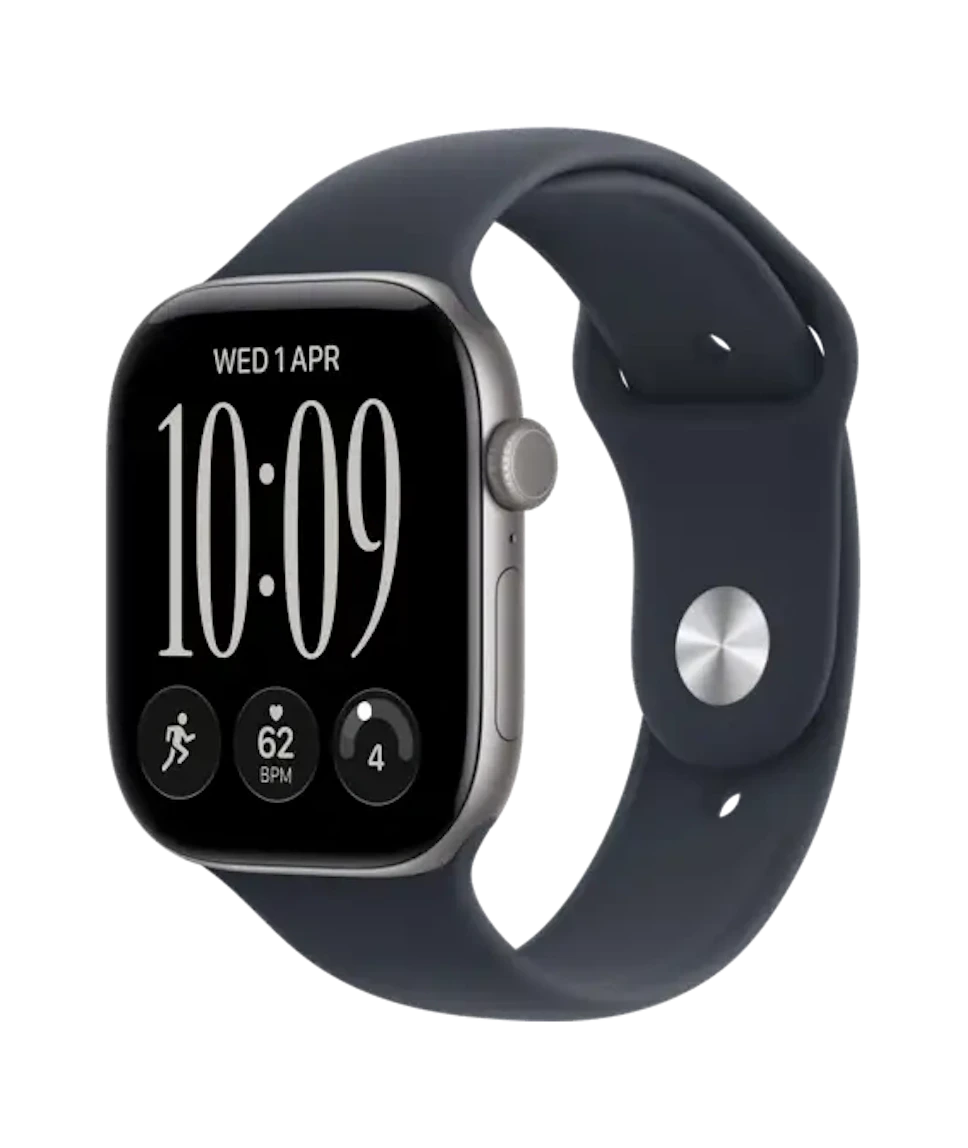 Apple Watch 12 GPS + Cellular 42mm aluminium gwiezdna szarość pasek granatowy