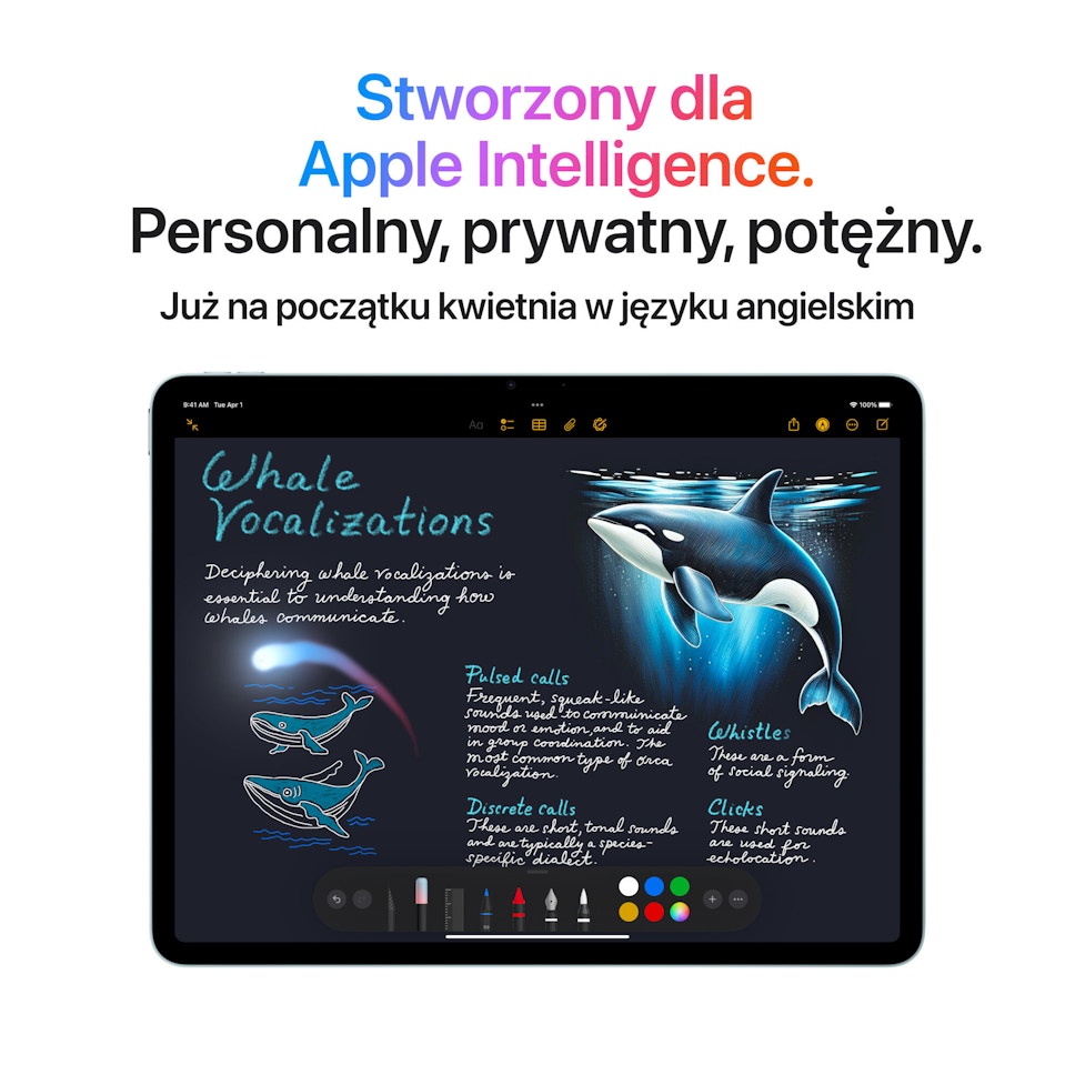 Tablet Apple iPad Air 11" 7 gen. 2025 128 GB Wi-Fi Fioletowy