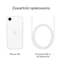 Smartfon Apple iPhone 16e 5G 256GB Biały