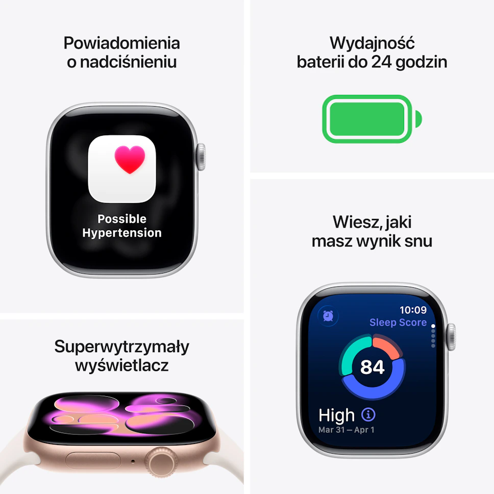 Apple Watch 11 GPS + Cellular 42mm Gwiezdna szarość