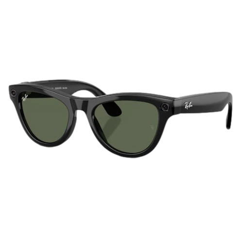 Okulary RAY BAN Meta Skyler Gen 2 Czarny połysk/Zielone