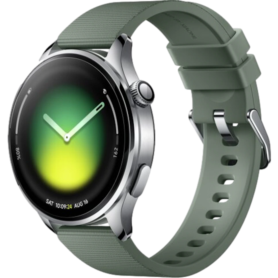 Smartwatch XIAOMI Watch 5 srebrny z zielonym paskiem