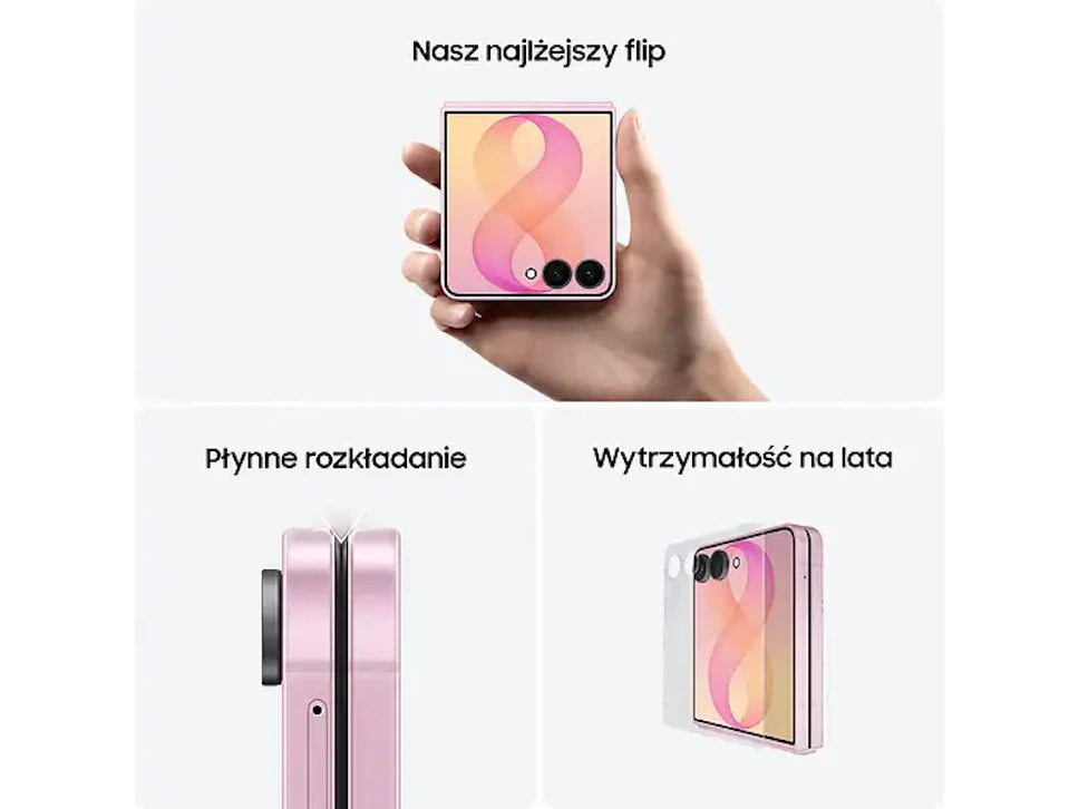 Smartfon SAMSUNG Galaxy Z Flip8 5G 12/256 GB Kremowy