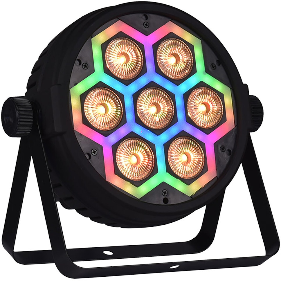 Reflektor LIGHT4ME Frame Par 7x12 LED RGBW Efekt Reflektor LIGHT4ME Frame Par 7x12 LED RGBW Efekt