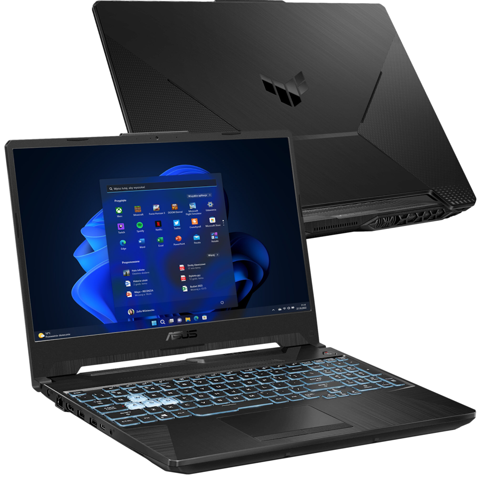 Laptop ASUS TUF Gaming F15 15.6" IPS 144Hz / i5 / 16GB / 512GB SSD / RTX 2050 Laptop ASUS TUF Gaming F15 15.6" IPS 144Hz / i5 / 16GB / 512GB SSD / RTX 2050