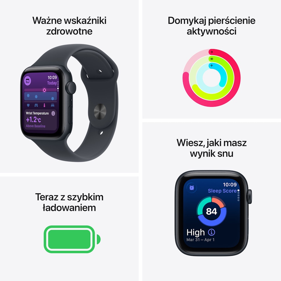 Apple Watch SE 3gen GPS 44mm księżycowa poświata Apple Watch SE 3gen GPS 44mm księżycowa poświata