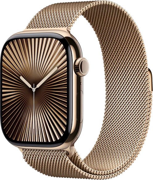 Smartwatch Apple Watch 10 GPS + Cellular 42mm Tytan Złoty