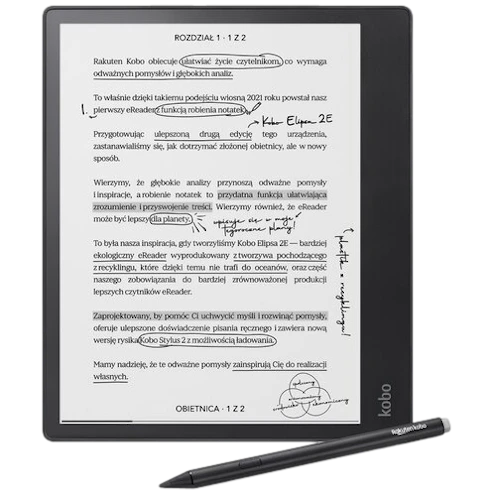 Czytnik e-booków KOBO Elipsa 2E 10.3" Czarny