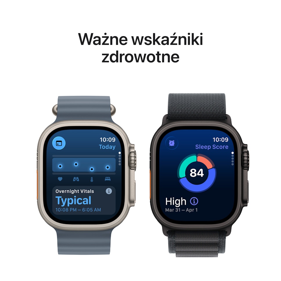 Apple Watch Ultra 3 49mm koperta tytanowa (czarny) + bransoleta mediolańska rozmiar L