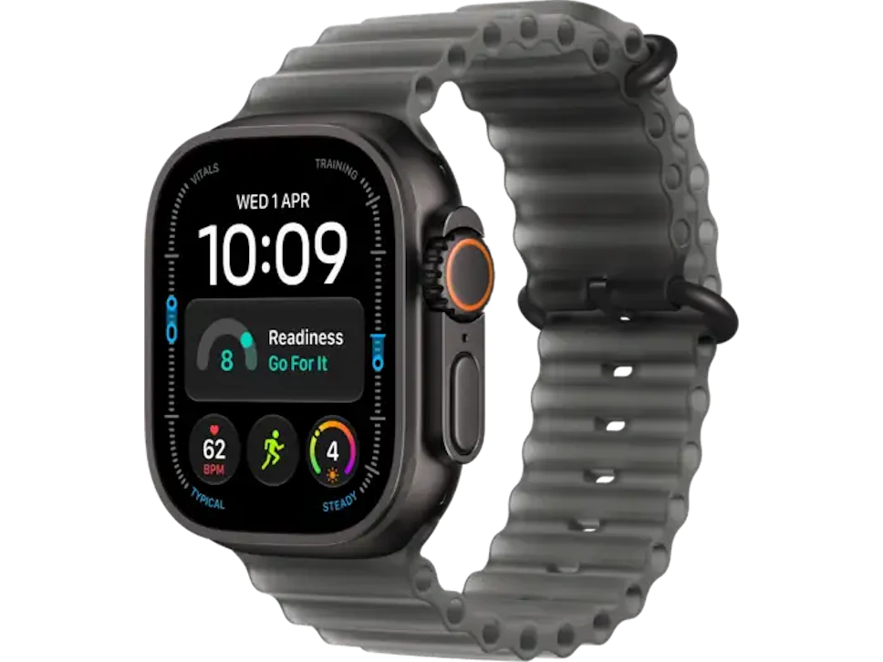 Apple Watch Ultra 4 GPS + Cellular 49mm Czarny pasek Ocean półprzezroczysta czerń
