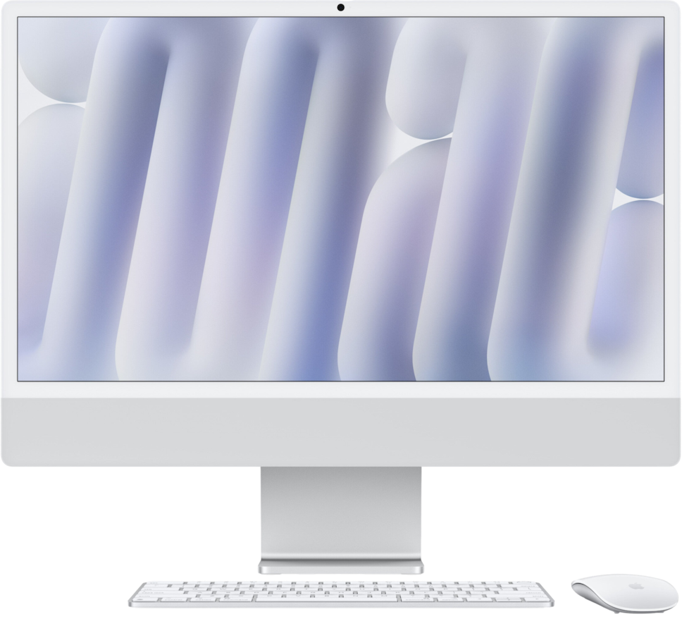 Komputer Apple iMac 23.5" M4 16GB RAM 512GB SSD Srebrny Komputer Apple iMac 23.5" M4 16GB RAM 512GB SSD Srebrny