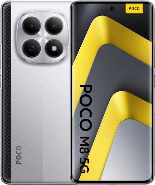 Smartfon XIAOMI Poco M8 5G 8/256GB 6.77" 120Hz Srebrny