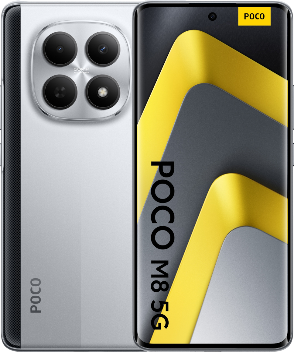 Smartfon XIAOMI Poco M8 5G 8/256GB 6.77" 120Hz Srebrny