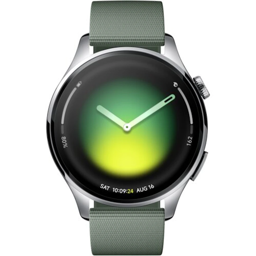 Smartwatch XIAOMI Watch 5 srebrny z zielonym paskiem