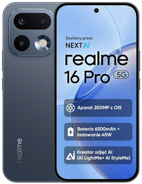 Smartfon realme 16 Pro 5G 8/256GB Szary