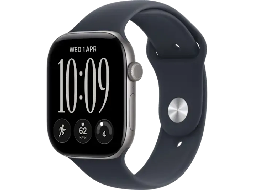 Apple Watch 12 GPS + Cellular 46mm Aluminium Gwiezdna Szarość pasek Granatowy