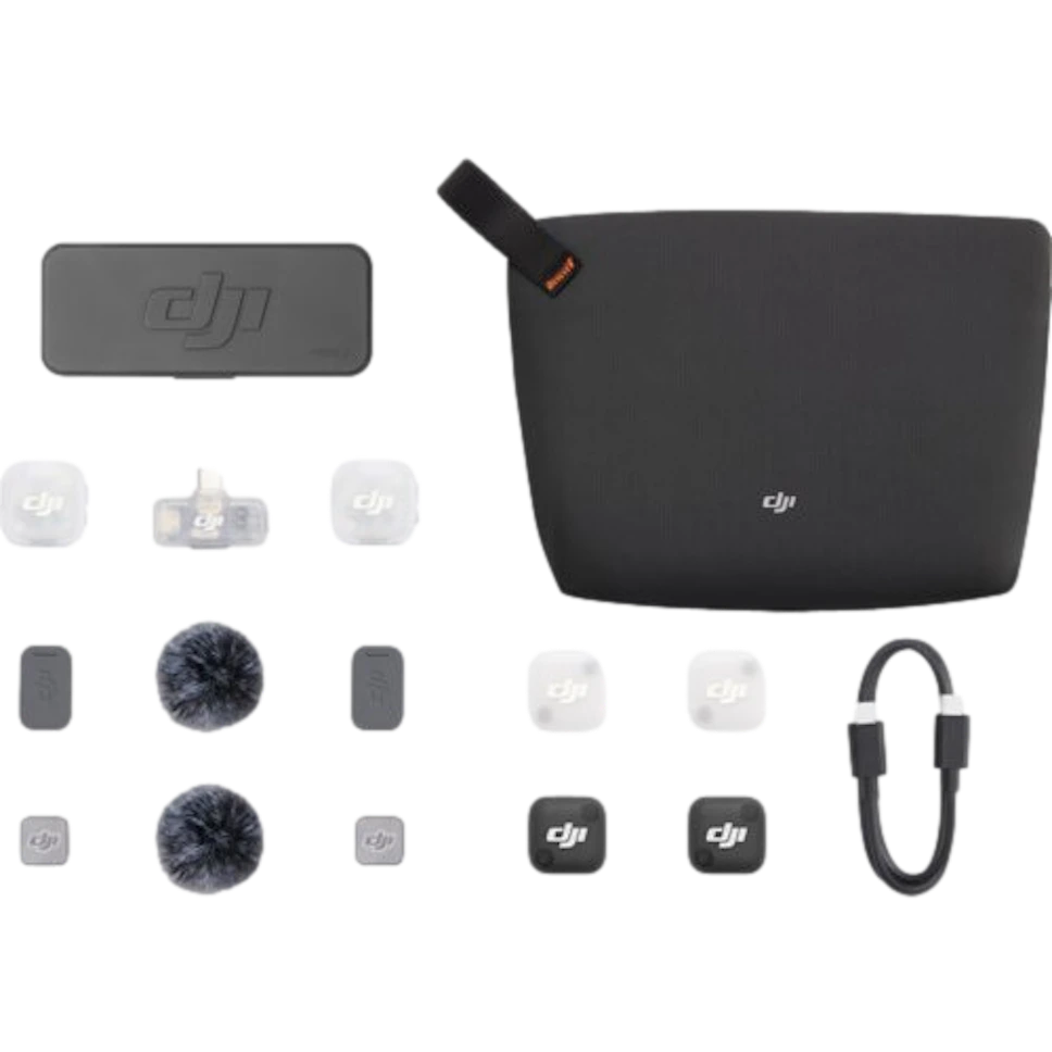 System bezprzewodowy DJI Mic Mini 2 (2 TX + 1 Mobile RX + Etui ładujące)