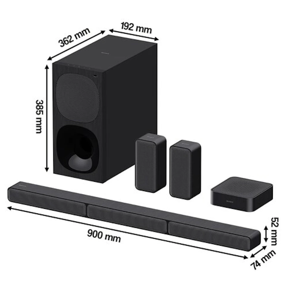 Soundbar SONY HT-S40R Czarny 5.1-kanałowy
