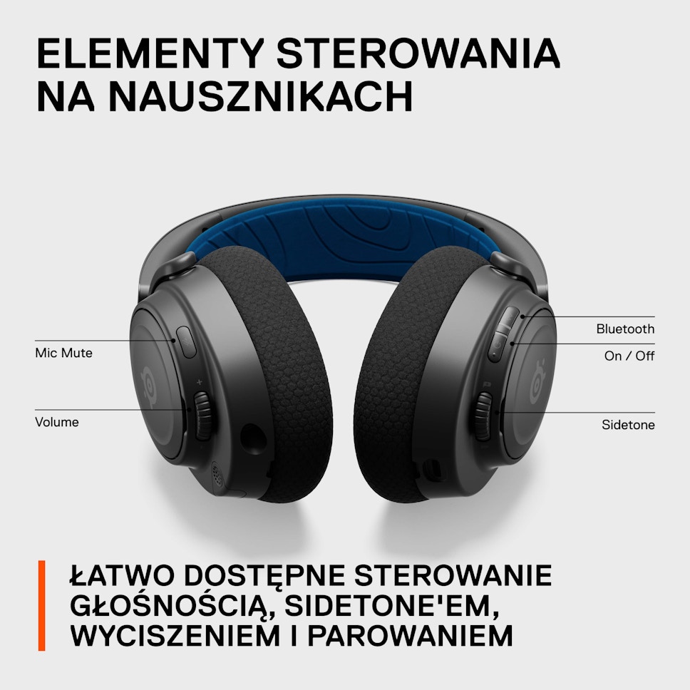 Słuchawki SteelSeries Arctis Nova 7P Bezprzewodowe Czarny Słuchawki SteelSeries Arctis Nova 7P Bezprzewodowe Czarny
