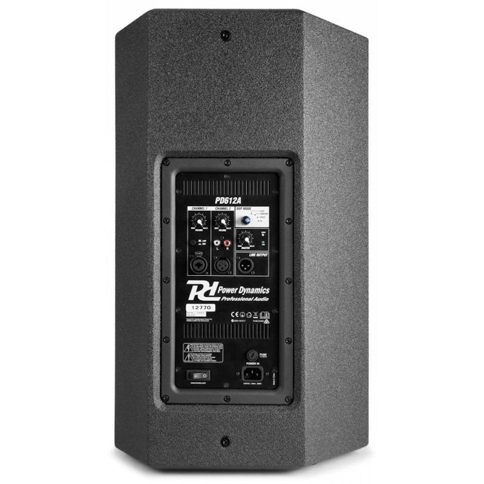 Zestaw nagłośnieniowy 2600W 2x kolumna aktywna 12'' subwoofer 15'' statywy okablowanie