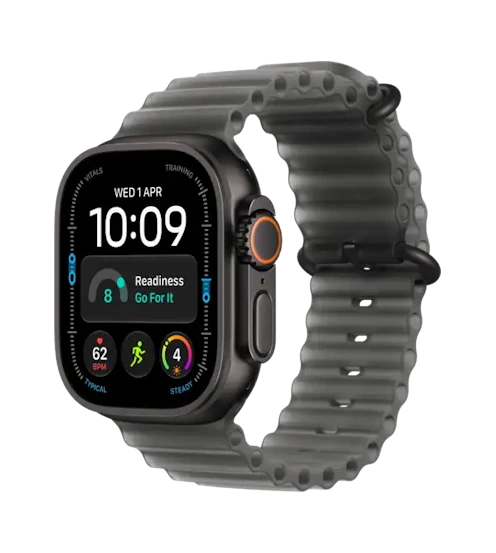 Apple Watch Ultra 4 GPS + Cellular 49mm Czarny pasek Ocean półprzezroczysta czerń