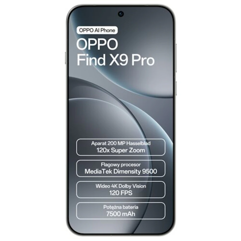 Smartfon OPPO Find X9 Pro 5G 16/512 6.78" 120Hz Biały