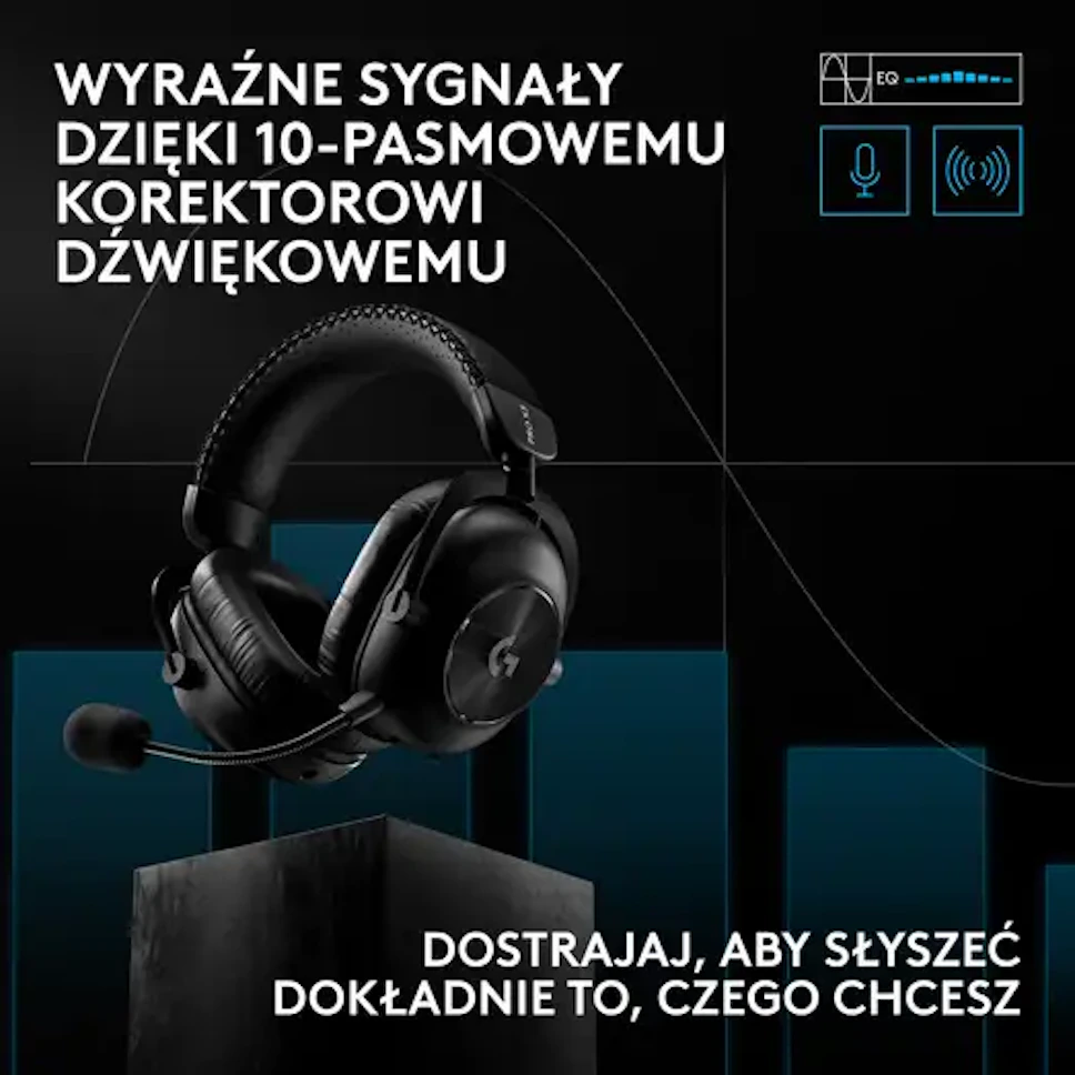 Słuchawki LOGITECH Pro X3 Lightspeed Czarny